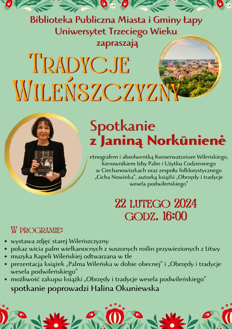  Spotkanie Tradycje Wileńszczyzny: Przegląd Kultury i Zwyczajów Podwileńskich